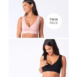 Seraphine Maternity Bamboo Nursing & Sleep Bras — Twin Pack